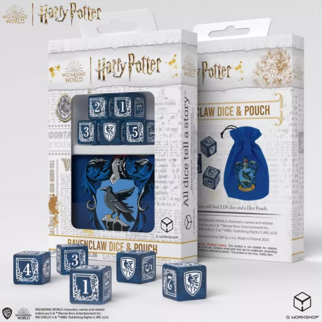 Набір кубиків з мішечком Harry Potter. Ravenclaw Dice & Pouch (5): купити за кращою ціною в Україні