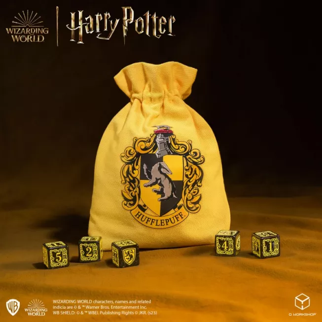 Набір кубиків з мішечком Harry Potter. Hufflepuff Dice & Pouch (5): купити за кращою ціною в Україні