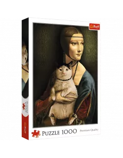 Пазл Дама з котиком (1000)