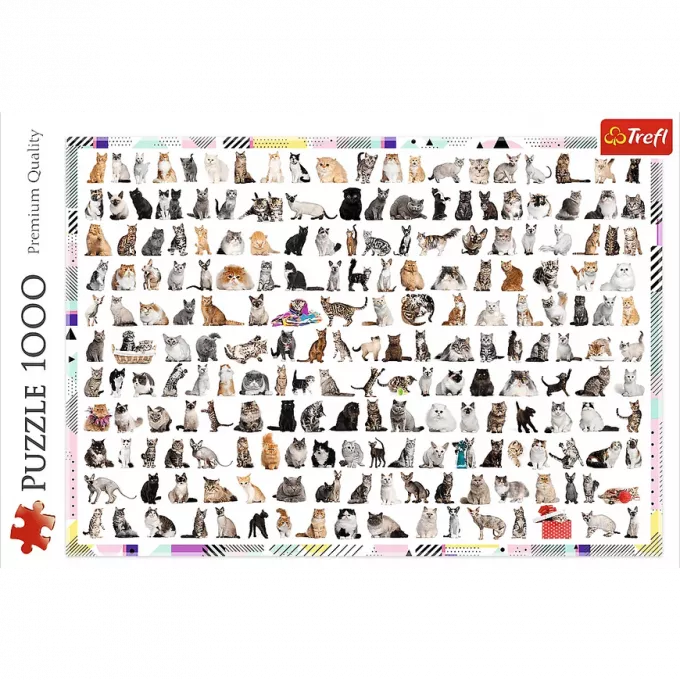 Пазл 208 котів (1000): купити за кращою ціною в Україні