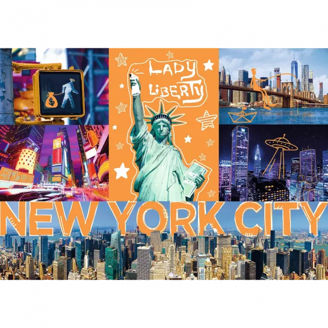 Пазл Неонові малюнки: Місто (1000): купити за кращою ціною в Україні