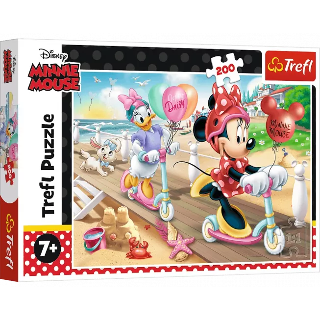 Пазл Міні Маус: Міні самокатом на пляжі (200): купити за кращою ціною в Україні