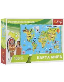 Пазл Карта світу (100)