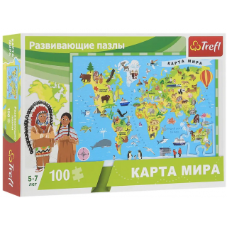 Пазл Карта світу (100)