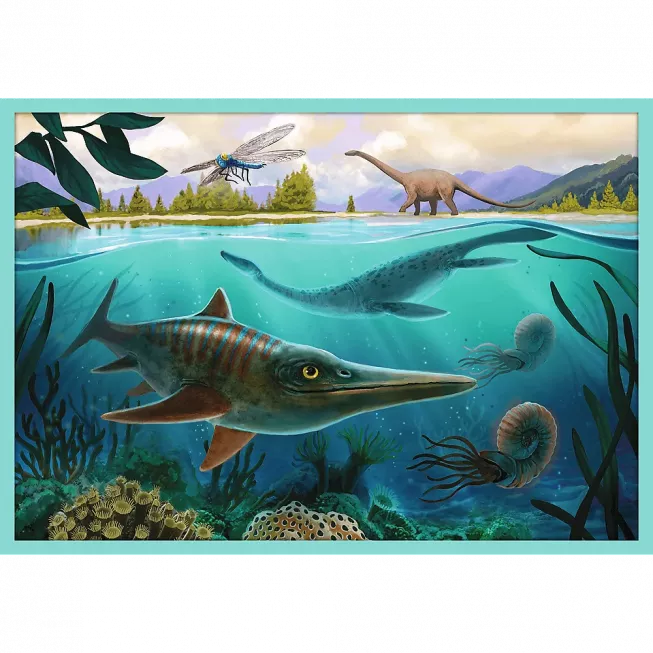 Набір пазлів 10 в 1. Знайомтеся з усіма динозаврами: купити за кращою ціною в Україні