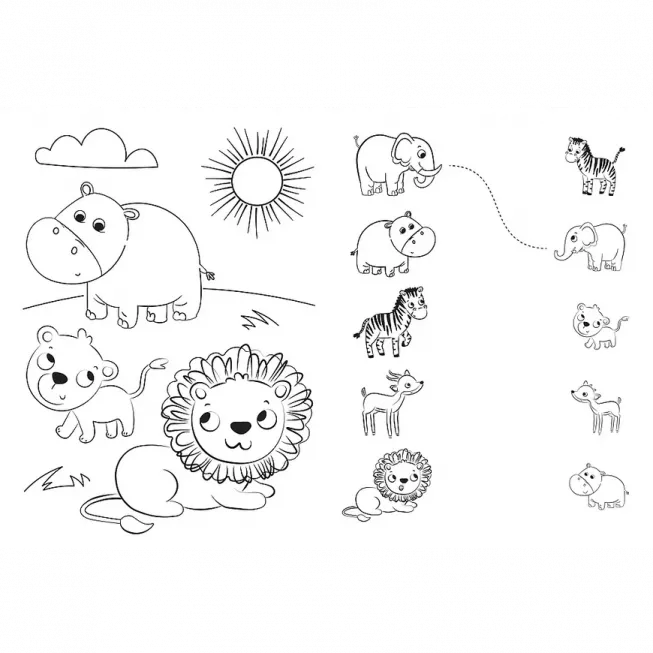 Пазл + Розмальовка. Дітки на сафарі (24): купити за кращою ціною в Україні
