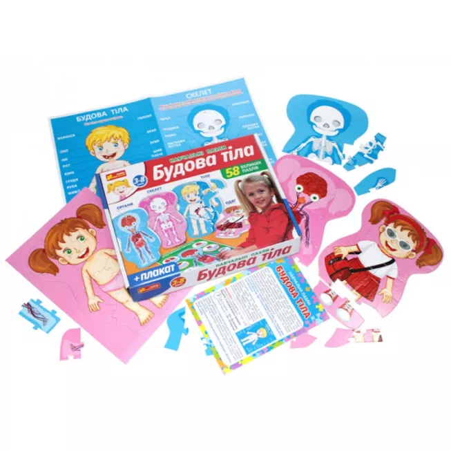 Навчальні пазли. Будова тіла: купити за кращою ціною в Україні
