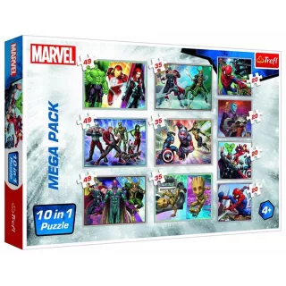 Набір пазлів 10 в 1. Герої Всесвіту MARVEL