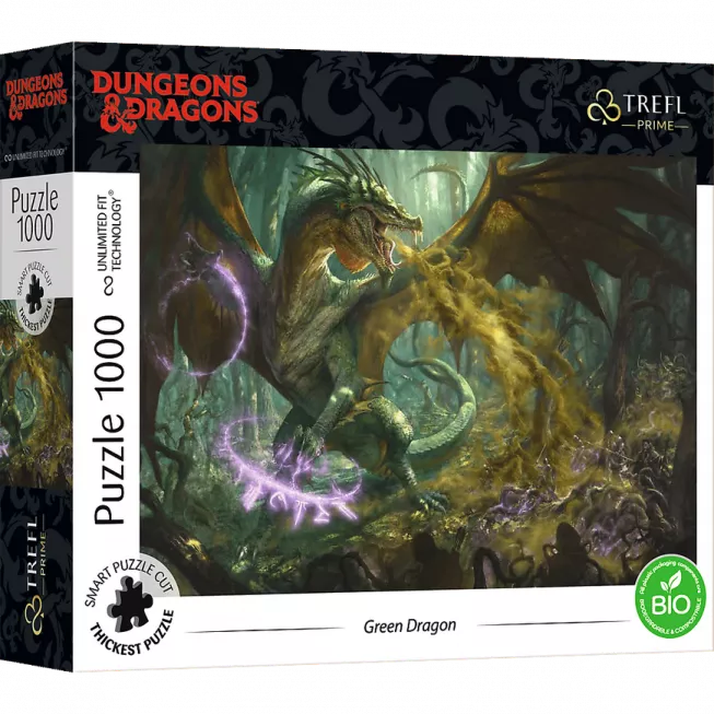 Пазл Безмежна колекція: Зелений дракон Dungeons & Dragons (1000): купити за кращою ціною в Україні