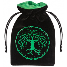 Мішечок Forest Black & green Velour Dice Bag
