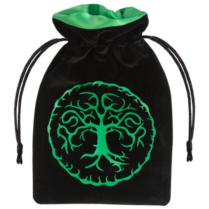 Мішечок Forest Black & green Velour Dice Bag: купити за кращою ціною в Україні