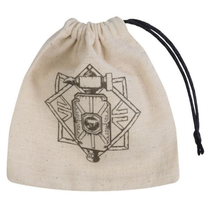 Мішечок Dwarven Beige & black Basic Dice Bag: купити за кращою ціною в Україні