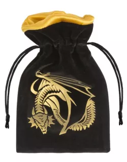 Мішечок Dragon Black & golden Velour Dice Bag