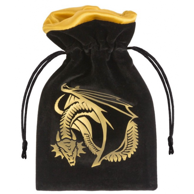 Мішечок Dragon Black & golden Velour Dice Bag: купити за кращою ціною в Україні