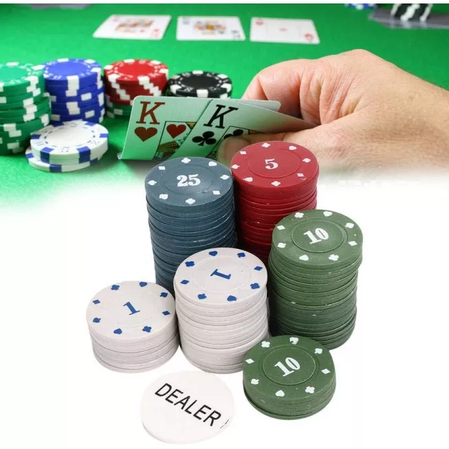 Набір для гри в покер у металевій коробці (100 фішок): купити за кращою ціною в Україні