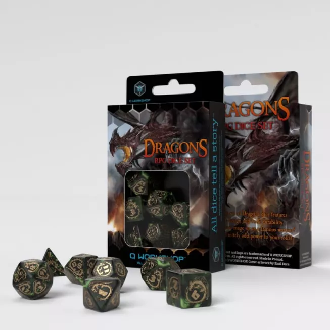 Набір кубиків Dragons Dice Set: Nephrite (7)