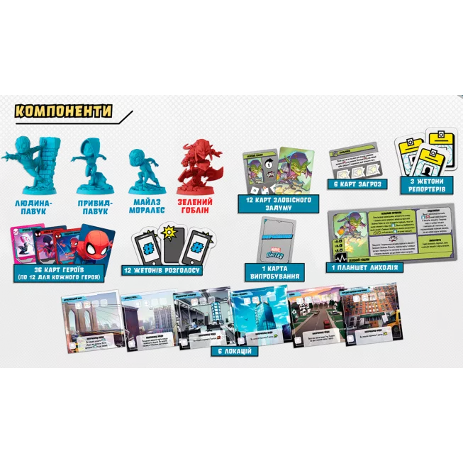 Настільна гра Marvel United: У всесвіті Людини-павука