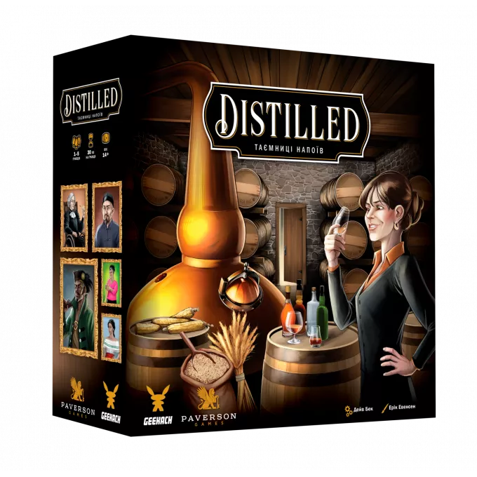 Настільна гра Distilled. Таємниці напоїв