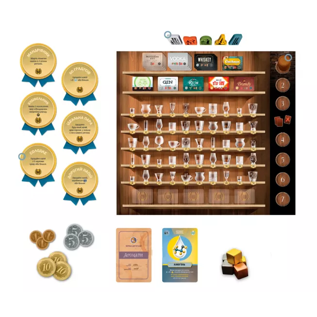 Настільна гра Distilled. Таємниці напоїв