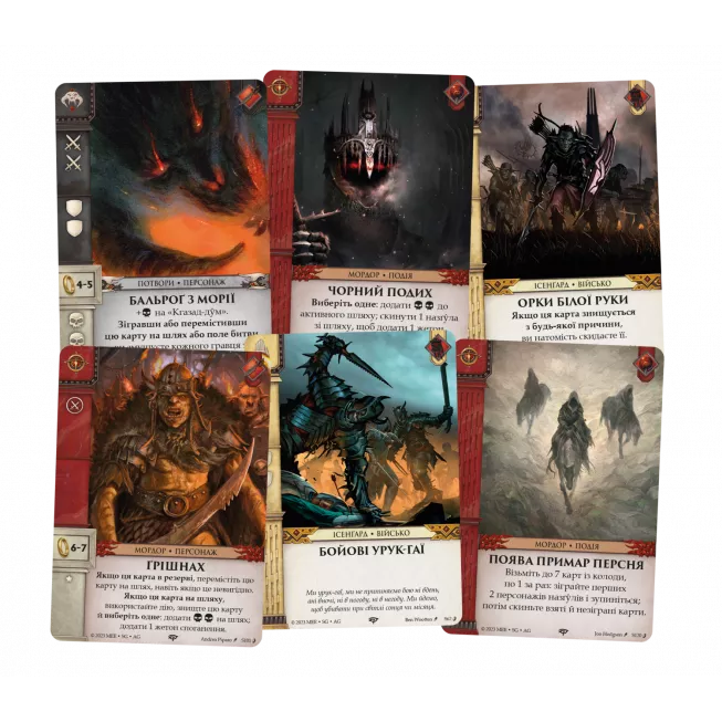 Настільна гра Війна Персня. Карткова гра - Проти тіні (War of the Ring: The Card Game – Against the Shadow)