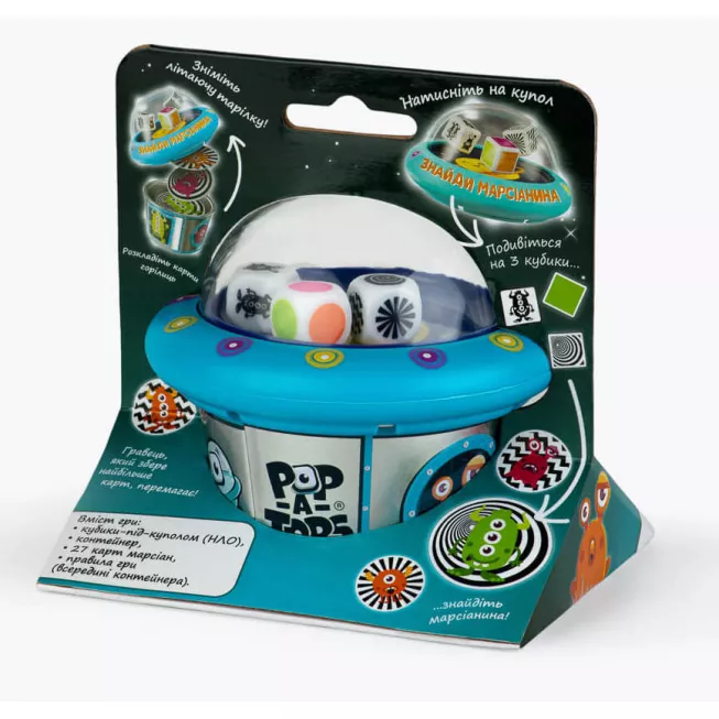 Настільна гра Pop-A-Tops: Знайди марсіанина (Match-A-Martian)
