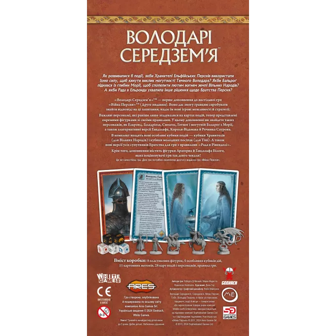 Настільна гра Війна Персня. Володарі Середзем’я (War of the Ring: Lords of Middle-earth)